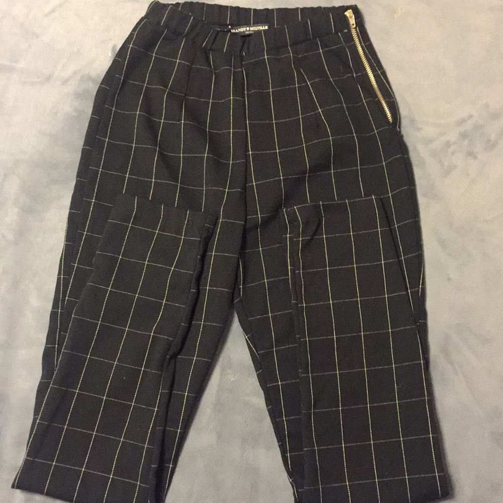 Brandy Melville black and white pants